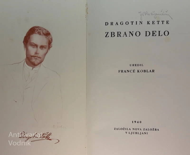Dragotin Kette, ZBRANO DELO, uredil France Koblar