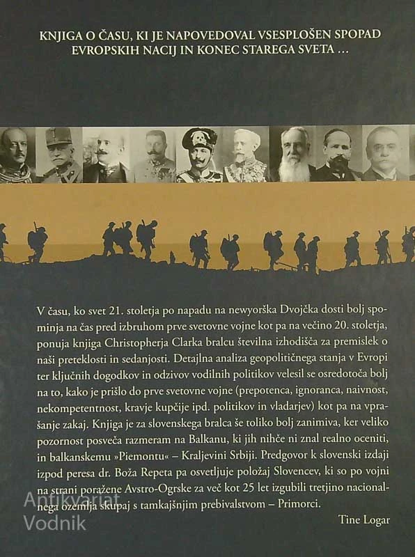 MESEČNIKI; KAKO JE EVROPA LETA 1914 ZABREDLA V VOJNO, Christopher Clark