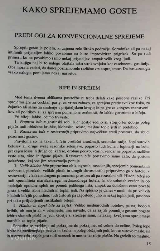 JEDILA ZA DRUŽABNE PRILOŽNOSTI, Walter Bickel idr.