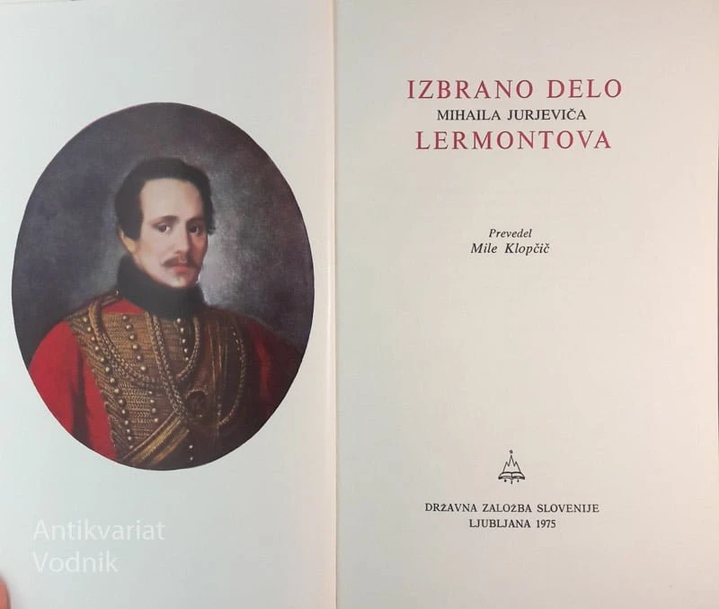 Lermontov, IZBRANO DELO, prevod Mile Klopčič