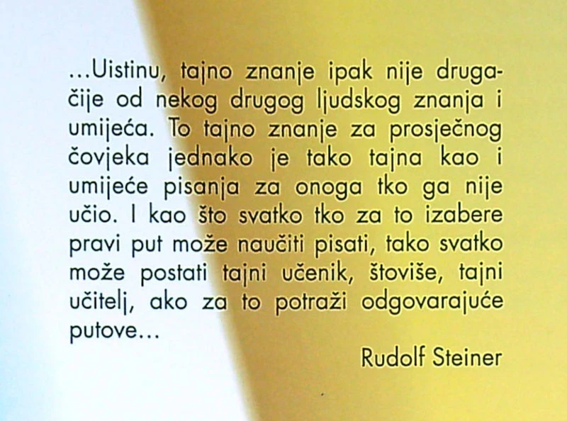 KAKO SE STJEČU SPOZNAJE VIŠIH SVJETOVA?, Rudolf Steiner