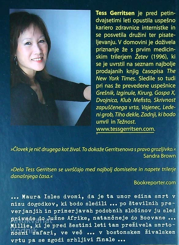 ŠE ENKRAT UMRI, Tess Gerritsen