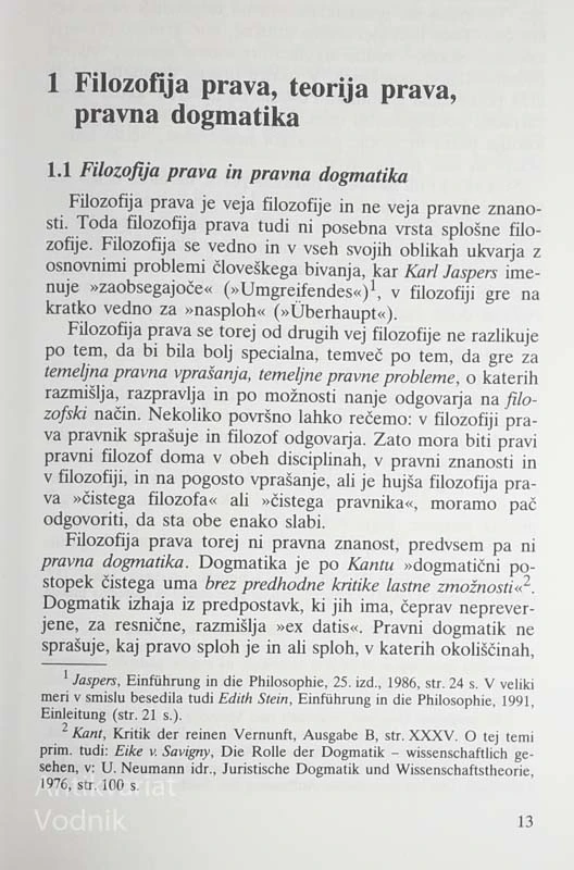 UVOD V FILOZOFIJO PRAVA, Arthur Kaufman