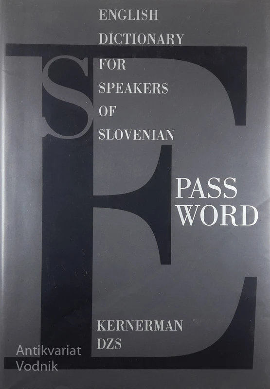 PASSWORD, ENGLISH DICTIONARY FOR SPEAKERS OF SLOVENIAN