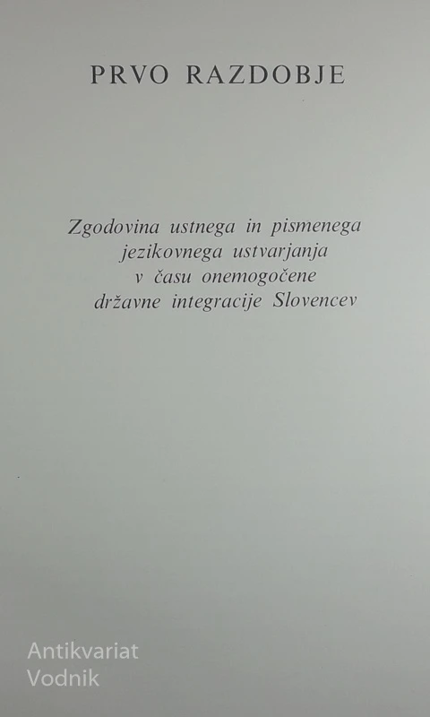 SLOVENSKO SLOVSTVO, Anton Slodnjak