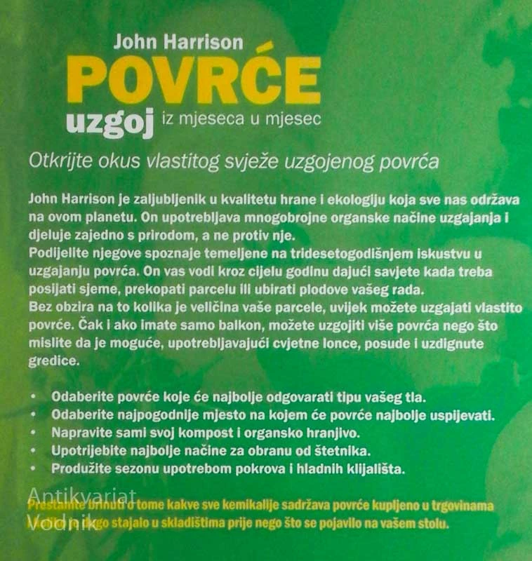 POVRĆE uzgoj iz mjeseca u mjesec, John Harrison
