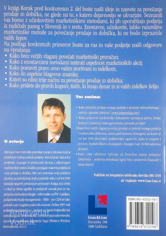 KORAK PRED KONKURENCO I. in II. del, mag. Aleš Lisac