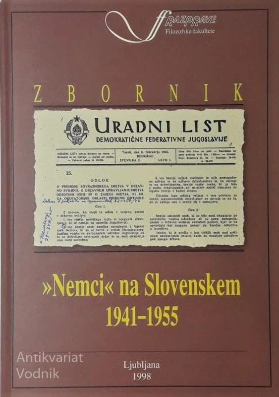 NEMCI NA SLOVENSKEM 1941-1955, ZBORNIK