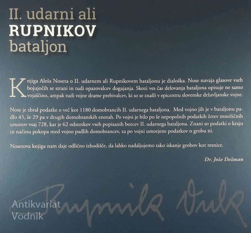 II. UDARNI ALI RUPNIKOV BATALJON, Aleš Nose