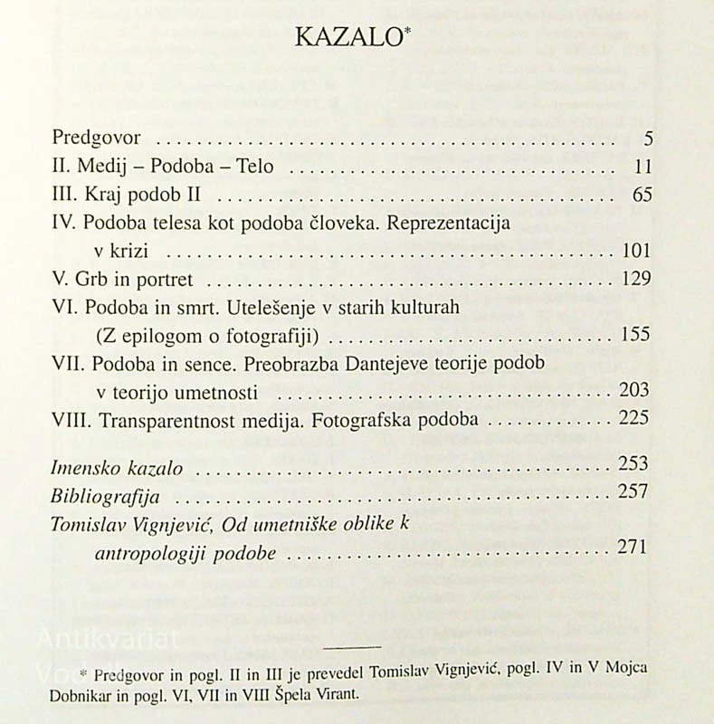 ANTROPOLOGIJA PODOBE; OSNUTKI ZNANOSTI O PODOBI, Hans Belting