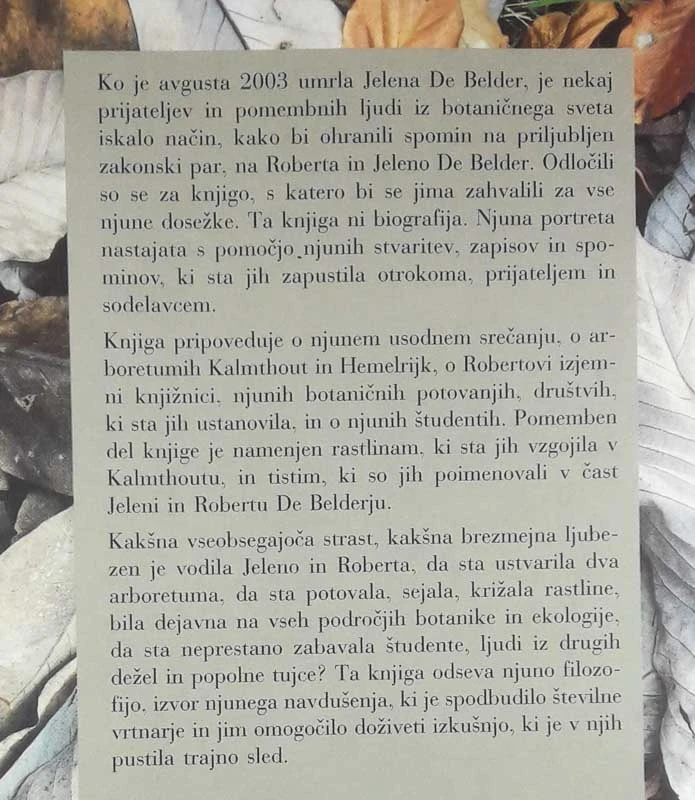 JELENA IN ROBERT DE BELDER, PLEMENITA KOT MATI NARAVA, Diane Adriaenssen