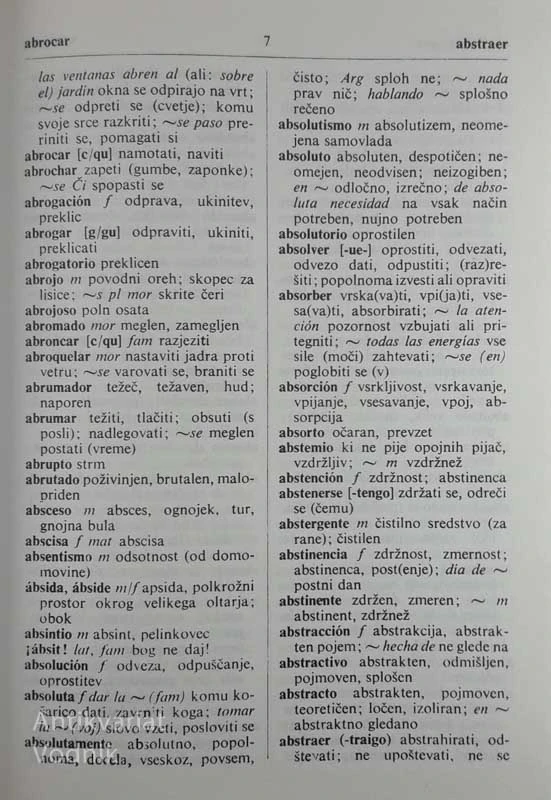ŠPANSKO – SLOVENSKI SLOVAR, Anton Grad