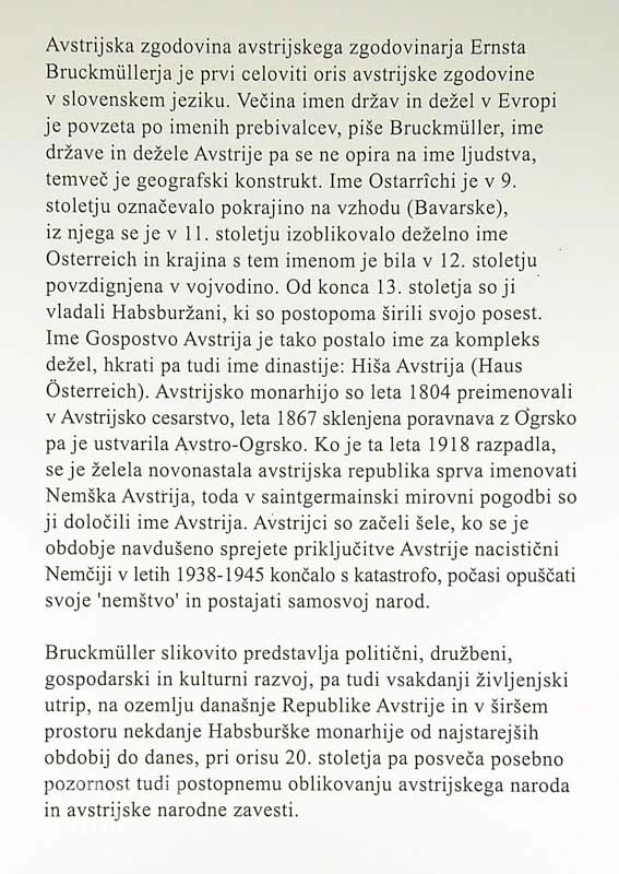 AVSTRIJSKA ZGODOVINA, Ernst Bruckmüller