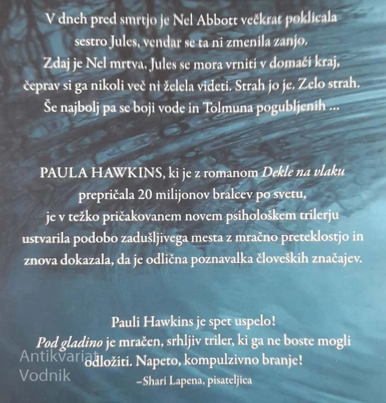 POD GLADINO, Paula Hawkins