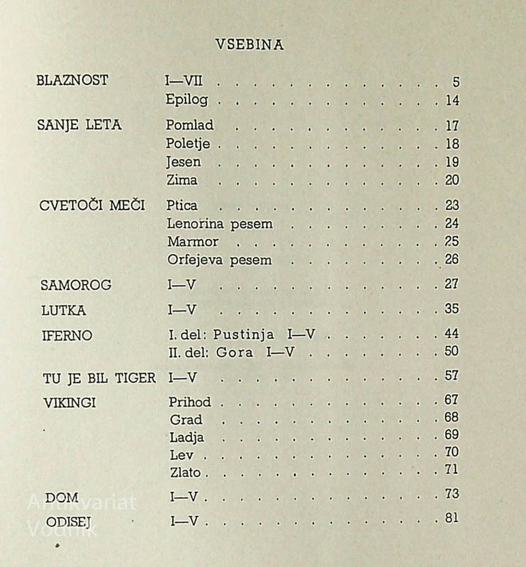 ODISEJ, Gregor Strniša