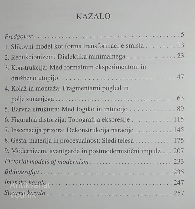 SLIKOVNI MODELI MODERNIZMA, Nadja Gnamuš