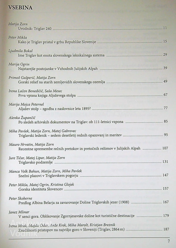 TRIGLAV 240, več avtorjev