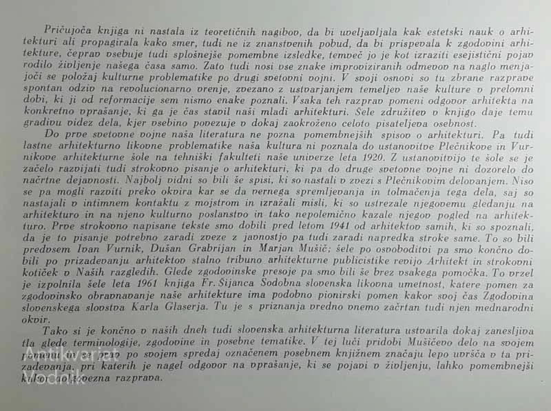 ARHITEKTURA IN ČAS, Marjan Mušuč