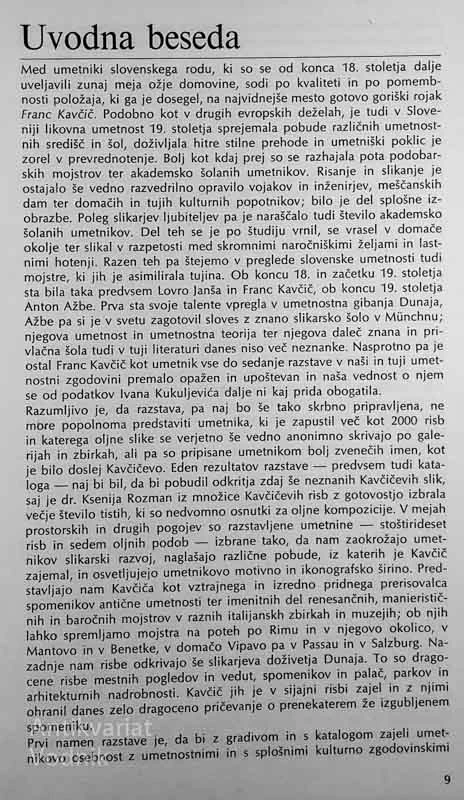 FRANC KAČIČ / CAUCIG 1755 – 1828, katalog ob razstavi