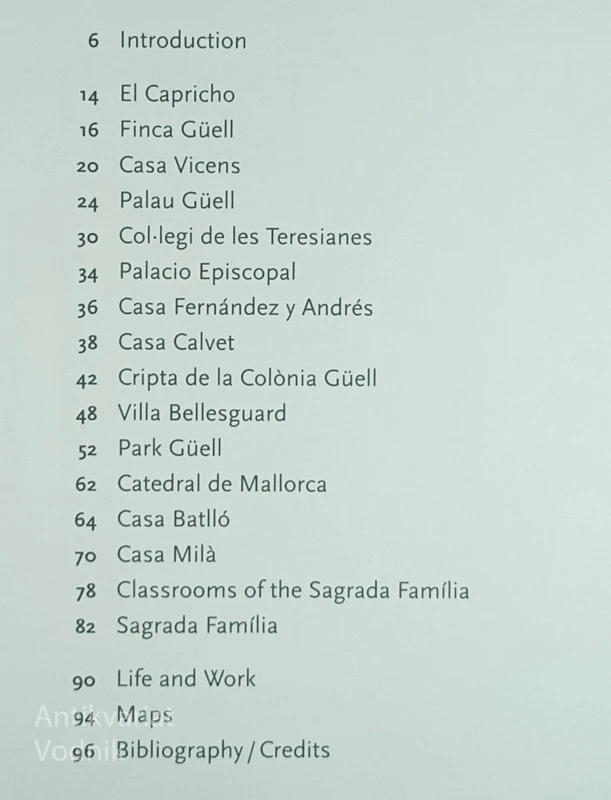 ANTONI GAUDI; FROM NATURE TO ARCHITECTURE, Maria Antonietta Crippa