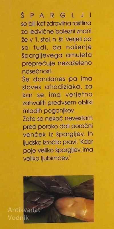 ŠPARGELJ NA VRTU IN V KUHINJI, Iztok Vidic v sodelavci