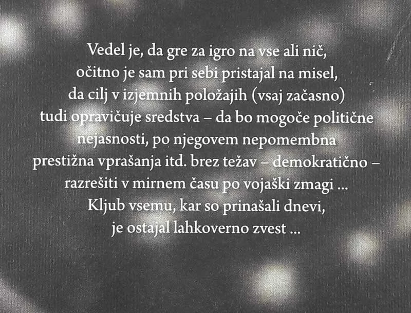 KOCBEK, ŽIVLJENJE IN DELO: IN STOLETJE BO ZARDELO, Andrej Inkret