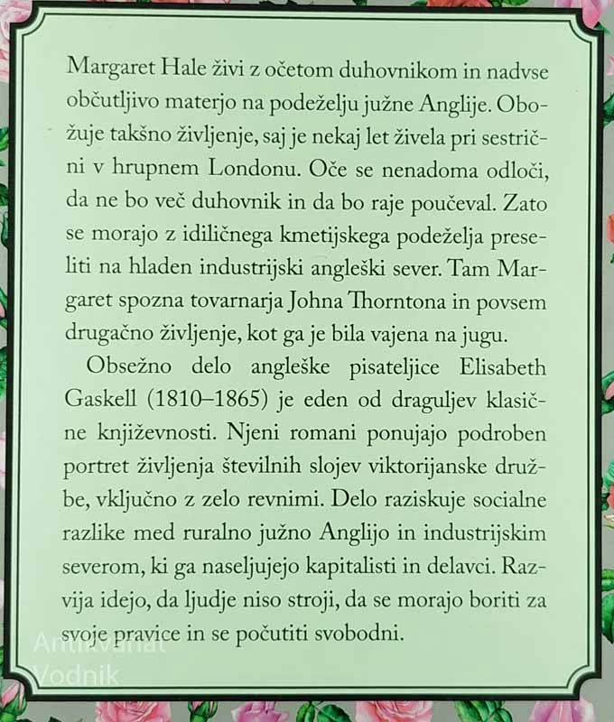 SEVER IN JUG (PRVA IN DRUGA KNJIGA), Elizabeth Gaskell