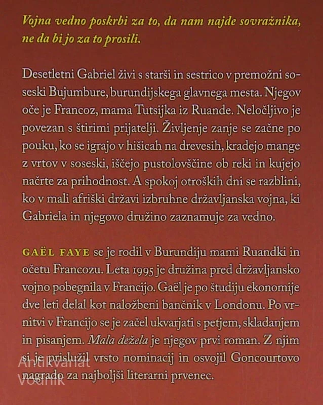 MALA DEŽELA, Gael Faye
