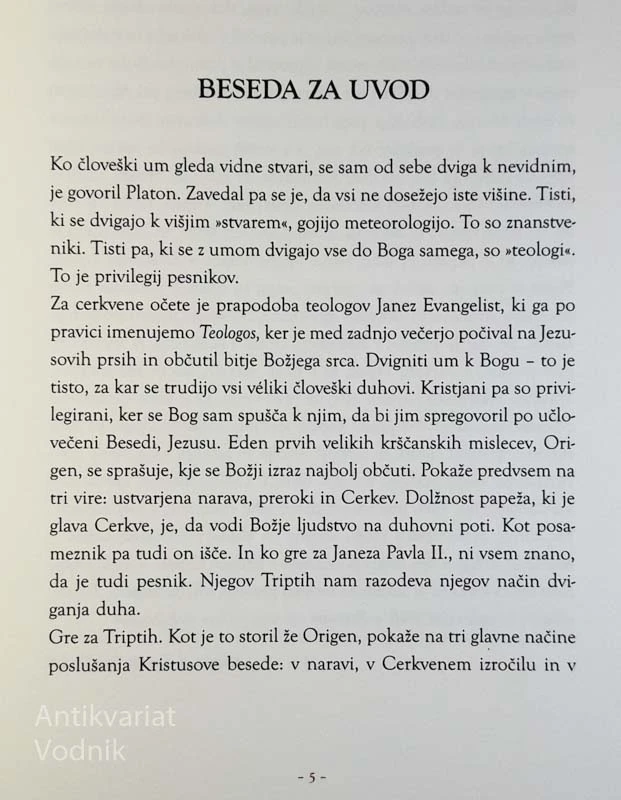 RIMSKI TRIPTIH, Meditacije, Janez Pavel II.