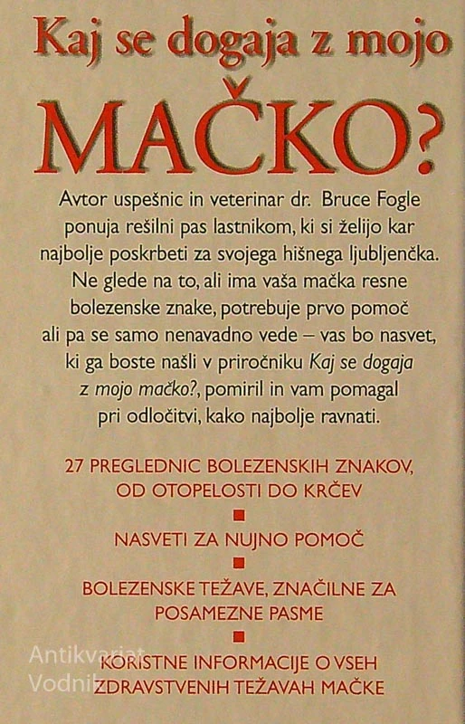 KAJ SE DOGAJA Z MOJO MAČKO?, dr. Bruce Fogle