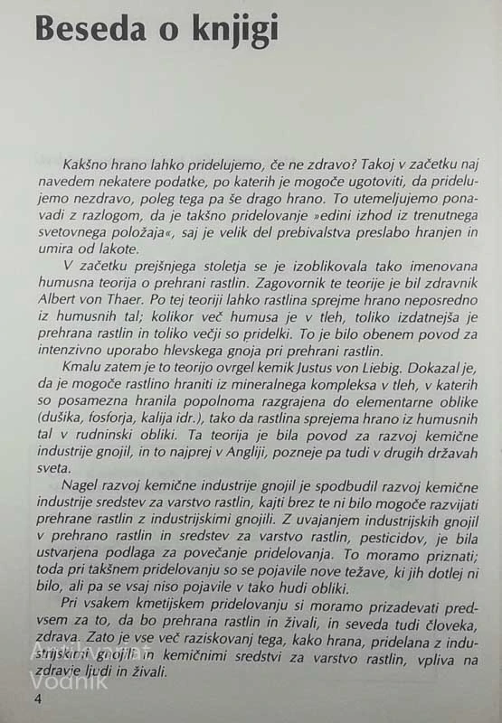 BIOLOŠKO PRIDELOVANJE HRANE, Pavao Krišković