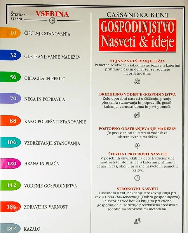 GOSPODINJSTVO; NASVETI IN IDEJE, Cassandra Kent