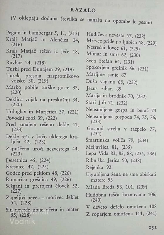 MLADA BREDA; IZBOR LJUDSKIH PESMI