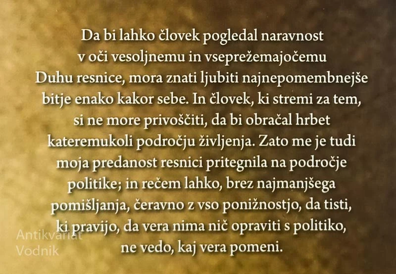 AVTOBIOGRAFIJA, ZGODBA O MOJIH EKSPERIMENTIH Z RESNICO, Ghandi