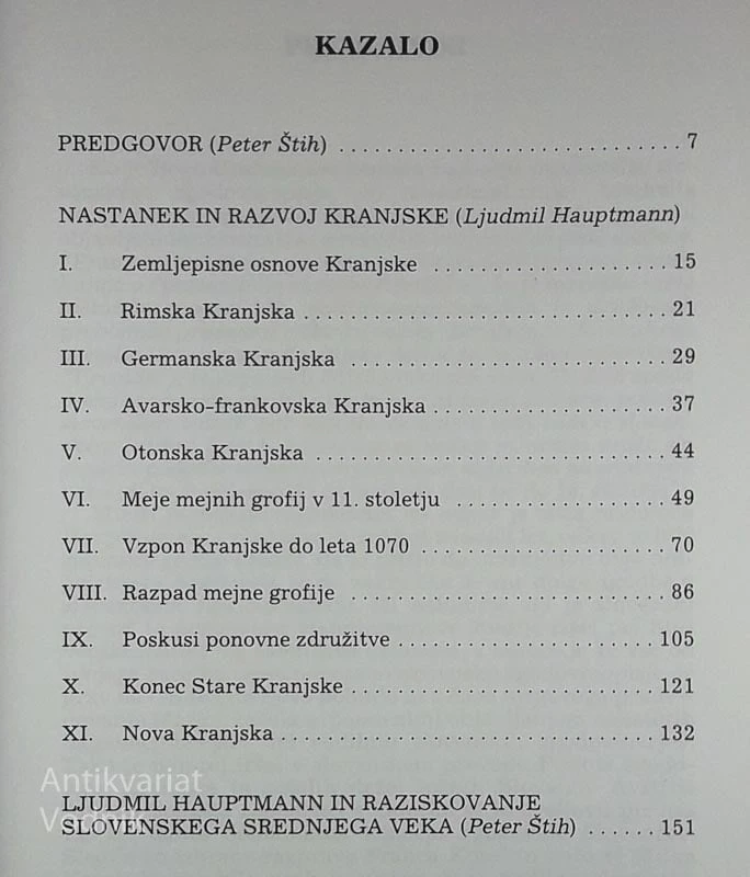 NASTANEK IN RAZVOJ KRANJSKE, Ljudmil Hauptmann