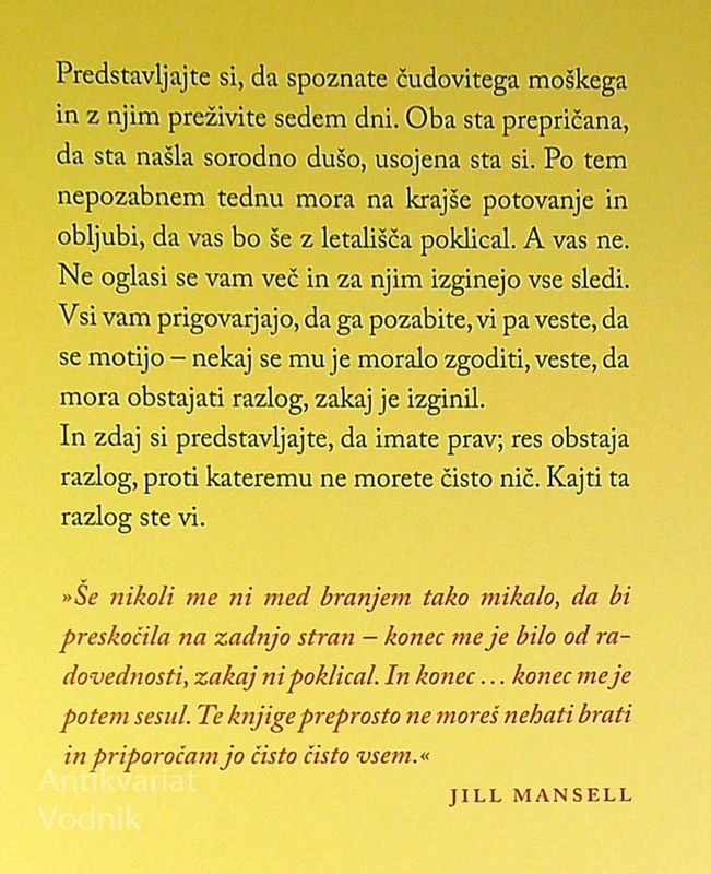 MOŠKI, KI NI POKLICAL, Rosie Walsh