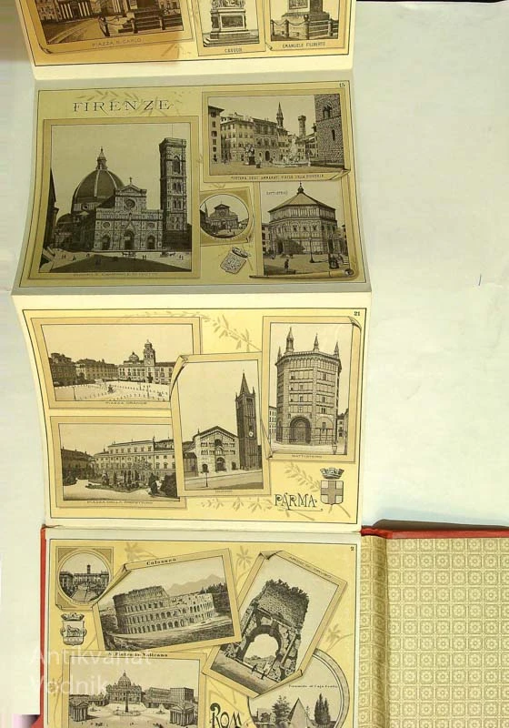 RICORDO DELLE PRINCIPALI CITTA D’ITALIA; 116 ILLUSTRAZIONI