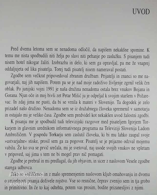 ZGODBE STAREGA OBVEŠČEVALCA, Bojan Bunc