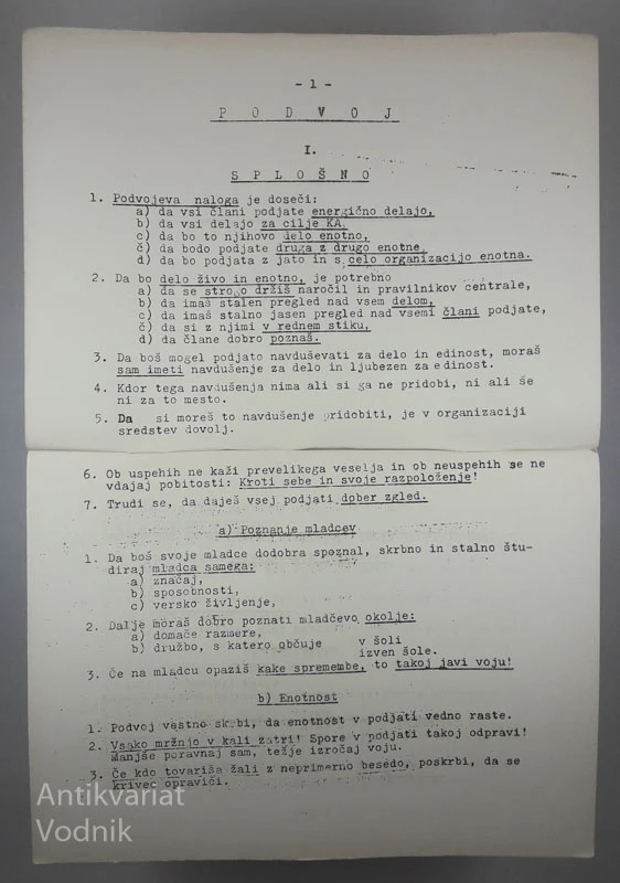 MLADČEVSKI POSLOVNIK II. DEL; PODVOJ IN VOJ