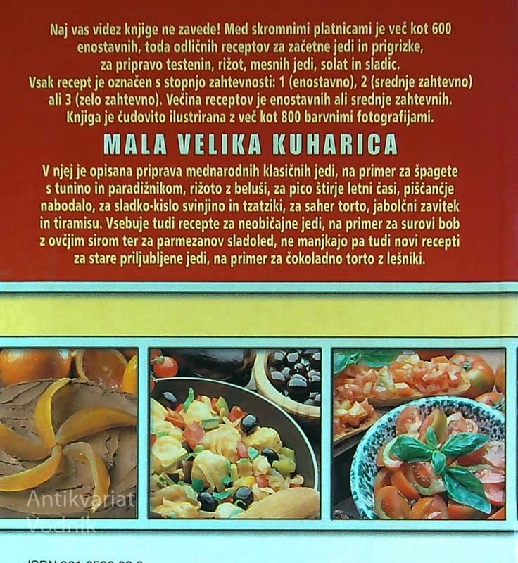 MALA VELIKA KUHARICA; PRIROČNA KNJIGA KUHARSKIH ZAMISLI, Carla Bardi in Mollie Thomson