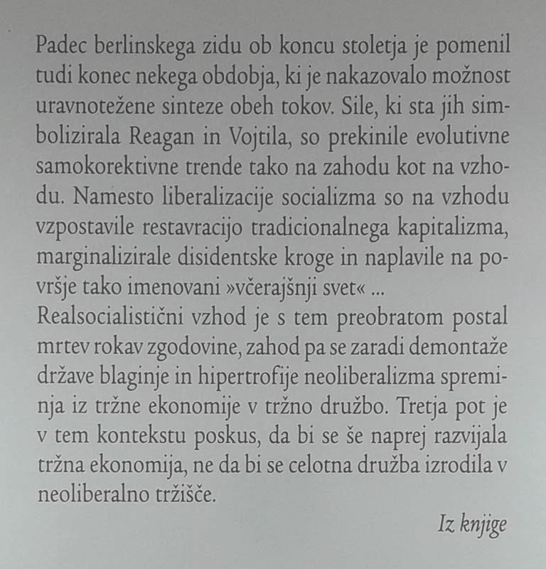 TRETJA POT MED ANTIKAPITALIZMOM IN POSTSOCIALIZMOM, Vojko Rus