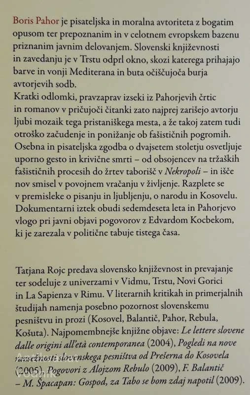 ZALIVI, Boris Pahor (urednica Tatjana Rojc)
