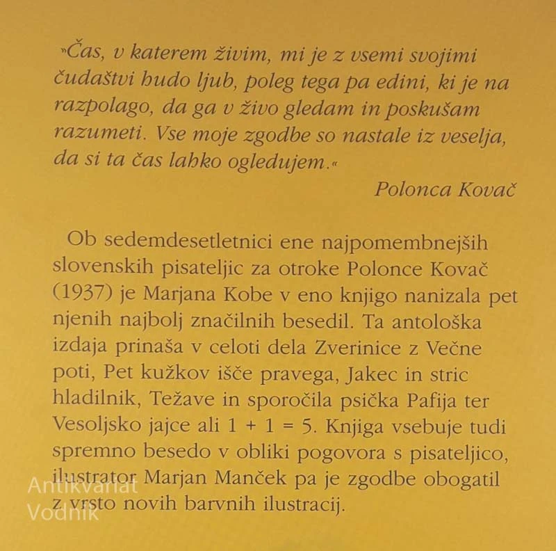 ZVERINICE OD A DO Ž, Polonca Kovač