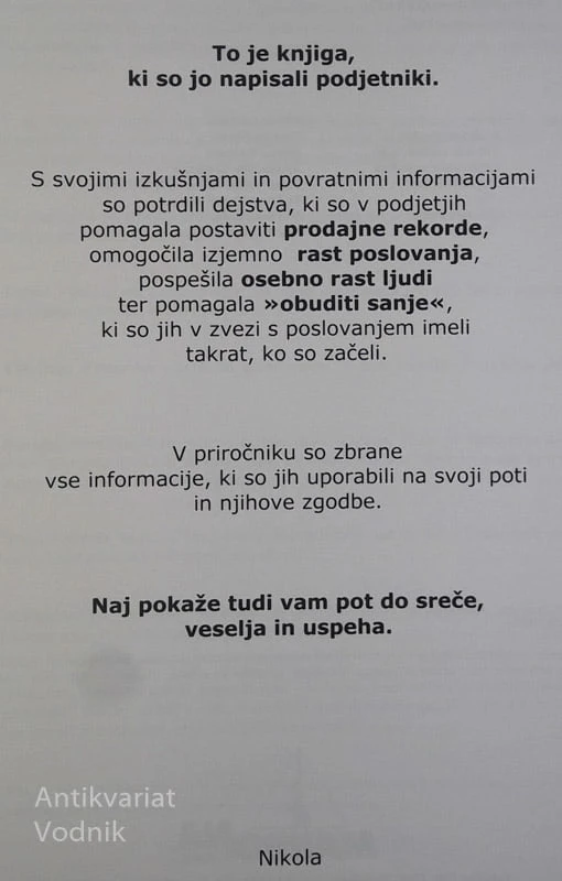 POTI DO USPEHA – Kako prodati karkoli skoraj komurkoli! Nikola Grubiša