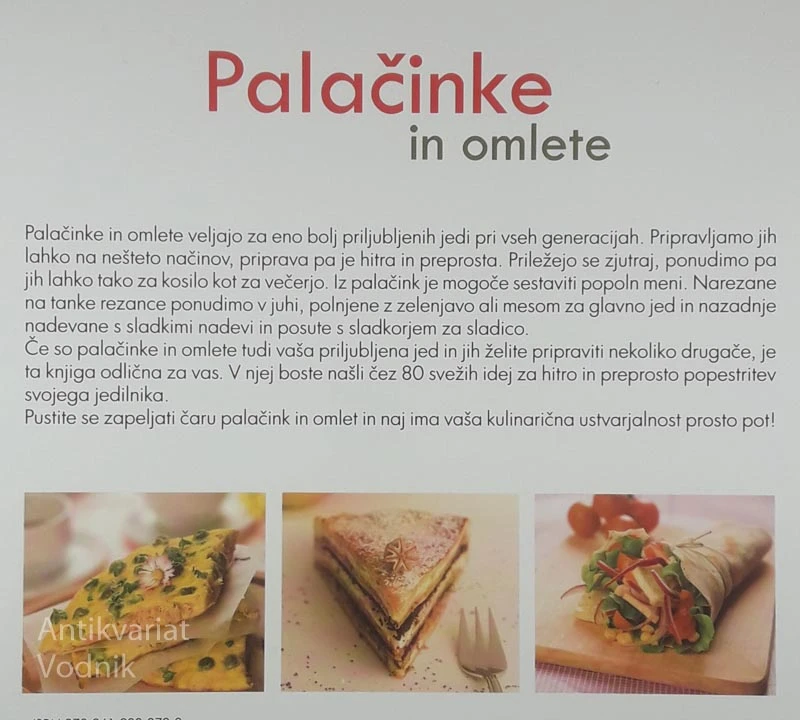 PALAČINKE IN OMLETE, Petra Kavšek