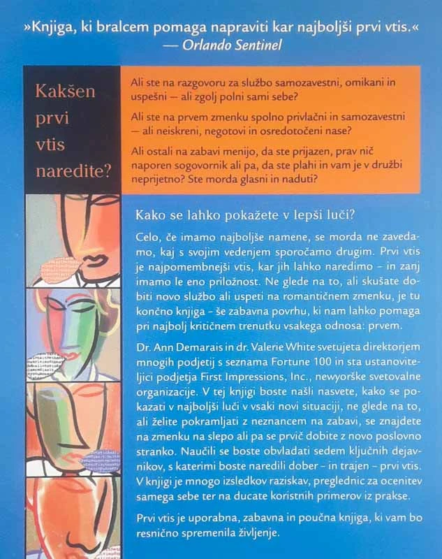 PRVI VTIS; KAKO VAS VIDIJO DRUGI, VI PA TEGA NE VESTE, dr. Ann Demarais in dr. Valerie White