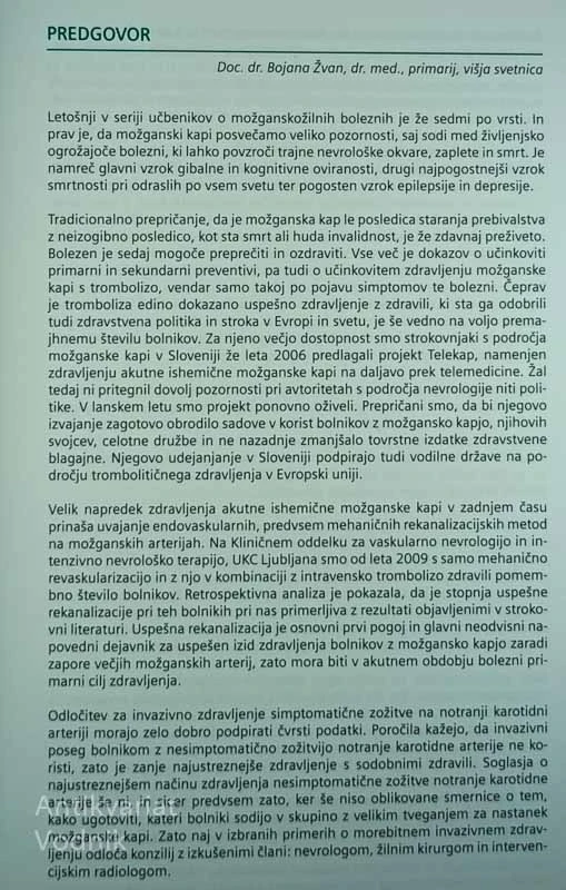 AKUTNA MOŽGANSKA KAP VII, več avtorjev