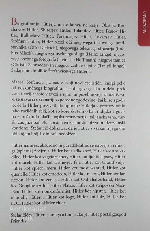 HITLER: KAKO JE PREŽIVEL, Marcel Štefančič, jr.