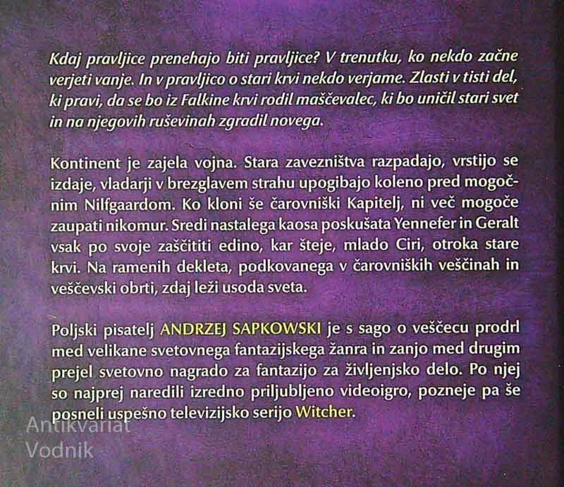 VEŠČEC ČAS PREZIRA, Andrzej Sapkowski