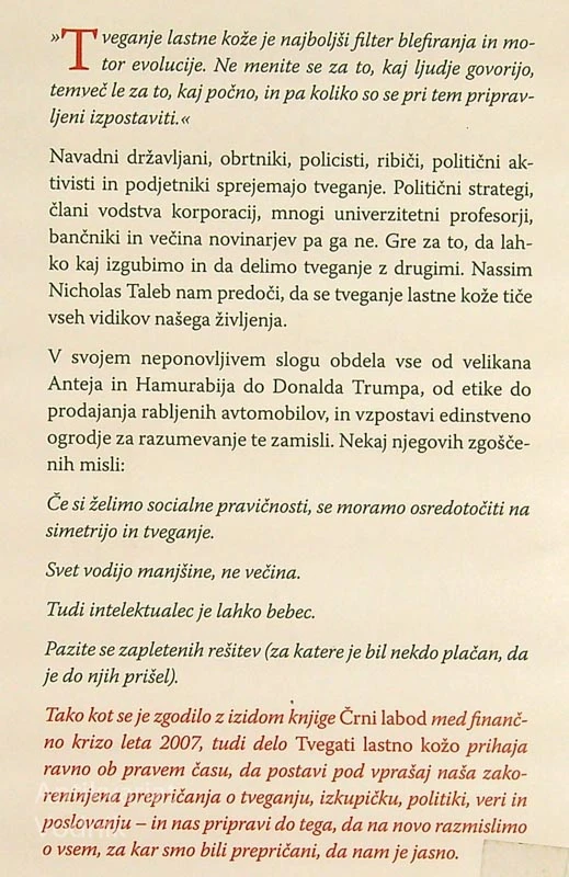TVEGATI LASTNO KOŽO, Nassim Nicholas Taleb